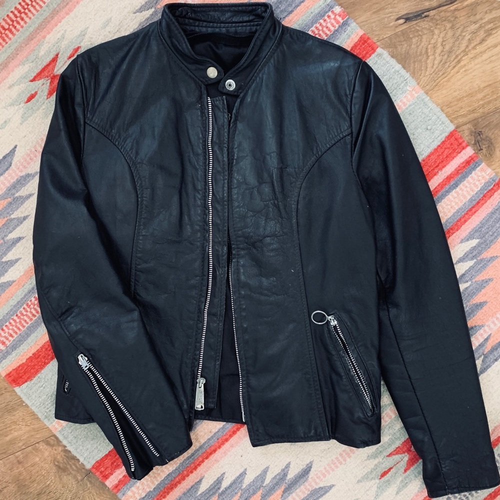 Leather Biker Jacket  *Vintage*
